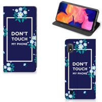 Samsung Galaxy A10 Design Case Flowers Blue DTMP