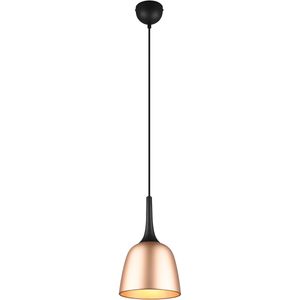 LED Hanglamp - Hangverlichting - Trion Christa - E27 Fitting - Rond - Mat Goud - Aluminium - Ø200mm