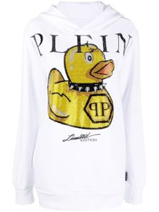 Philipp Plein hoodie à imprimé graphique - Blanc