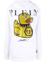 Philipp Plein hoodie à imprimé graphique - Blanc