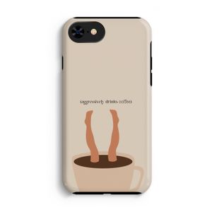 Aggressively drinks coffee: iPhone 8 Tough Case