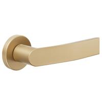 DND handles DND Kind Of deurkruk op rond rozet - satin gold