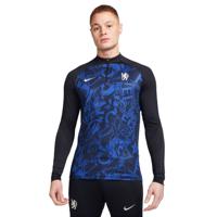 Nike Chelsea Strike Trainingstrui 1/4-Zip 2023-2024 Zwart Blauw Wit - thumbnail