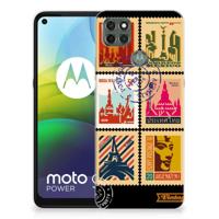 Motorola Moto G9 Power | Silliconen Back Cover | Postzegels