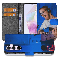 Book Case Hoesje Maken voor de Samsung Galaxy A35 | Eigen telefoonhoesje ontwerpen | Op maat gemaakt