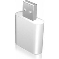 ICY BOX USB A/2 x 3.5mm USB A 2 x 3.5mm Zilver - thumbnail