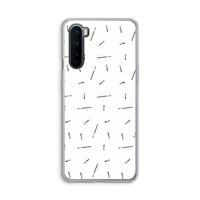 Hipster stripes: OnePlus Nord Transparant Hoesje