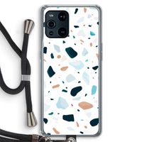 Terrazzo N°13: Oppo Find X3 Transparant Hoesje met koord