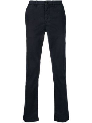 Moorer pantalon chino à coupe fuselée - Bleu