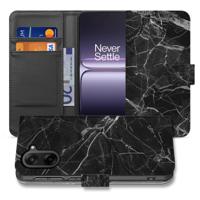 Portemonnee Hoesje OnePlus Nord CE 5 | Zwart Marmer Luxe