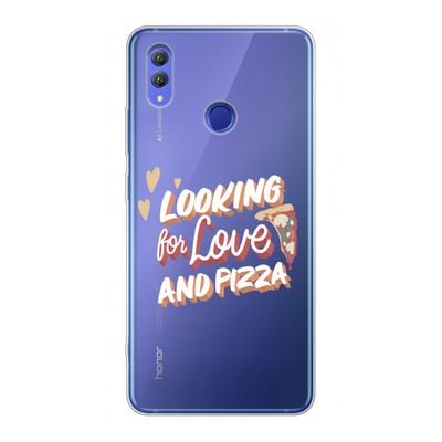 Pizza is the answer: Honor Note 10 Transparant Hoesje