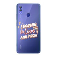 Pizza is the answer: Honor Note 10 Transparant Hoesje