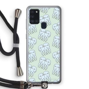 Octopussen: Samsung Galaxy A21s Transparant Hoesje met koord