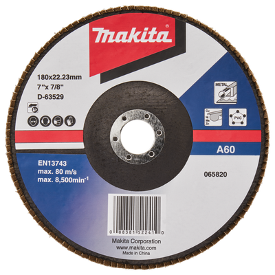 Makita Accessoires Lamellenschuurschijf 180mm A60 - D-63529-10 D-63529-10