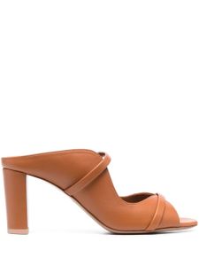 Malone Souliers Norah 70mm leather mules - Marron