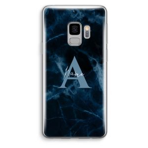 Midnight Marble: Samsung Galaxy S9 Transparant Hoesje