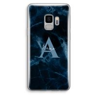 Midnight Marble: Samsung Galaxy S9 Transparant Hoesje