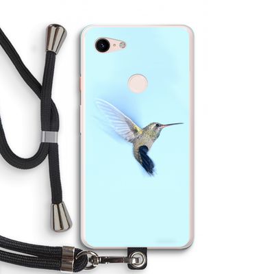 Kolibri: Pixel 3 XL Transparant Hoesje met koord