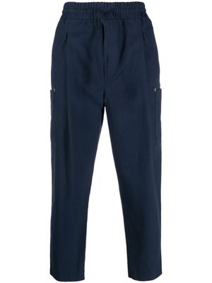 Drôle De Monsieur pantalon fuselé à coupe courte - Bleu