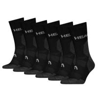 HEAD Wandelsokken All Climates Hiking Crew 6-pack Zwart-39/42