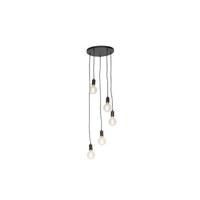 QAZQA Moderne hanglamp zwart 35 cm 5-lichts - Facil - thumbnail