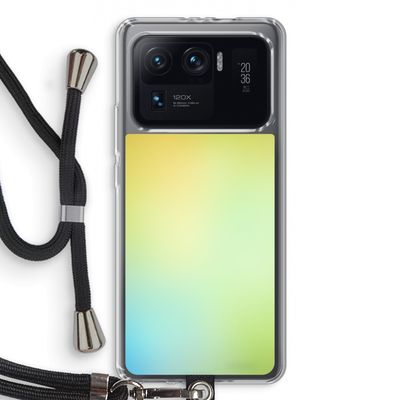 Minty mist pastel: Xiaomi Mi 11 Ultra Transparant Hoesje met koord