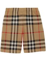 Burberry short à motif Vintage Check en jacquard - Marron