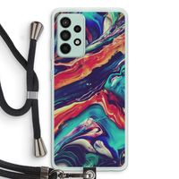 Chameleon Sun: Samsung Galaxy A52s 5G Transparant Hoesje met koord