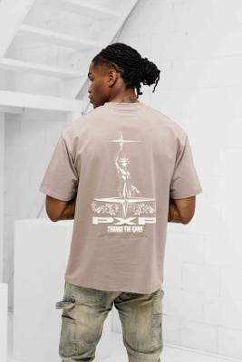 Project X Paris Change The Game T-Shirt Heren Lichtbruin - Maat L - Kleur: Lichtbruin | Soccerfanshop