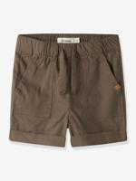 Ruime short voor jongens LIL'ATELIER MINI elastische taille donkerbruin