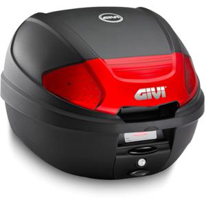 GIVI E300 Monolock Topkoffer, Topkoffers en zijkoffers voor de moto, rode reflectoren