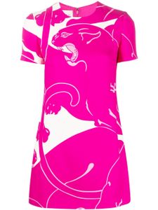 Valentino Garavani robe imprimée à manches courtes - Rose