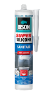 Super Silicone Sanitair Transparant Koker 300 ml - Bison
