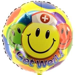 Heliumballon Get Well Happy nurse bestellen