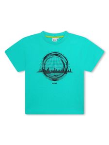 BOSS Kidswear t-shirt en coton à imprimé graphique - Bleu