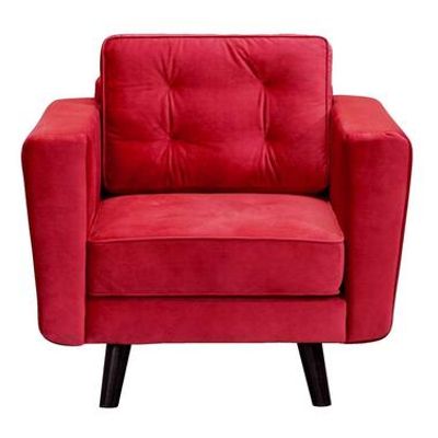 Fauteuil Bristol - stof - rood