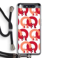 Dogs: Samsung Galaxy A80 Transparant Hoesje met koord