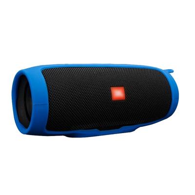 Schokbestendige waterdichte zachte silicone cover beschermende Sleeve Bag voor JBL Charge3 Bluetooth Speaker (blauw)