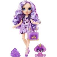 Rainbow High Fashion pop met slijmset en huisdier - Paars (paars) - 28 cm glitterpop met slijmset