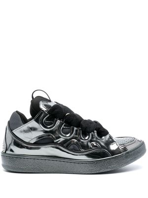 Lanvin baskets Curb à lacets - Gris