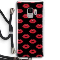 Lips: Samsung Galaxy S9 Transparant Hoesje met koord