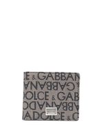 Dolce & Gabbana portefeuille à logo en jacquard - Marron