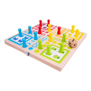 Houten Ludo spel