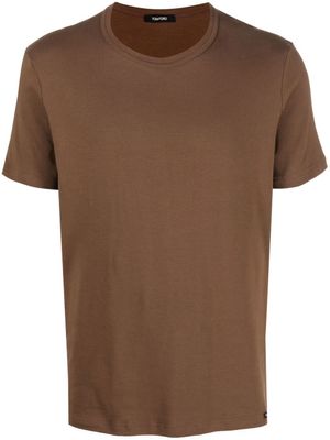 TOM FORD t-shirt à col rond - Marron
