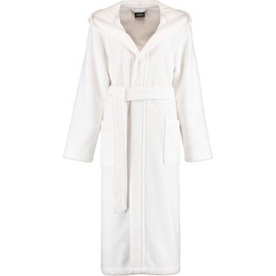 Cawö Cawö Dames Badjas met Capuchon 825 Weiss 36/38