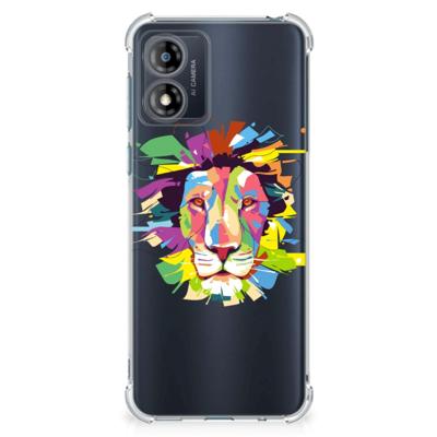 Motorola Moto E13 Stevig | Bumper Hoesje | Lion Color Motorola Moto E13 Stevig | Bumper Hoesje | Lion Color
