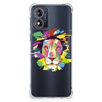Motorola Moto E13 Stevig | Bumper Hoesje | Lion Color