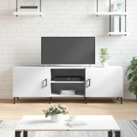 Tv-meubel 150x30x50 cm bewerkt hout wit