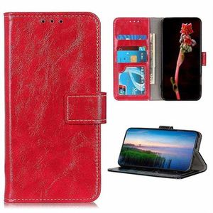 Motorola Moto G52/G82 Wallet Case met Magnetische Sluiting - Rood