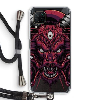 Hell Hound and Serpents: Huawei P40 Lite Transparant Hoesje met koord